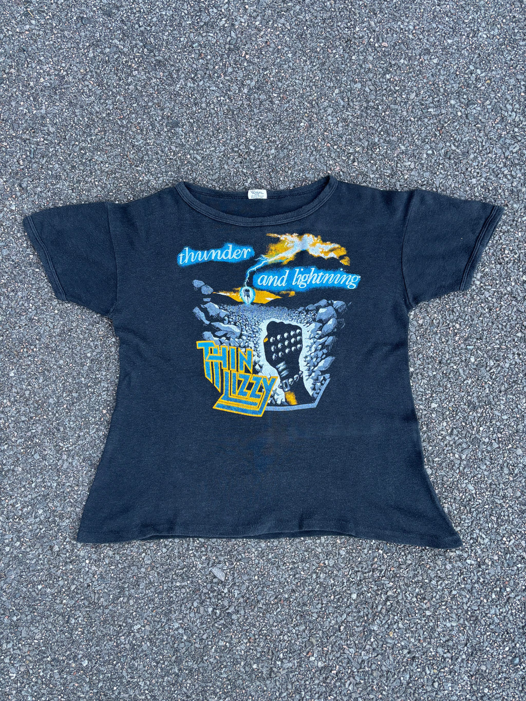 Vintage 1983 Thin Lizzy Thunder and Lightning Tour T-Shirt