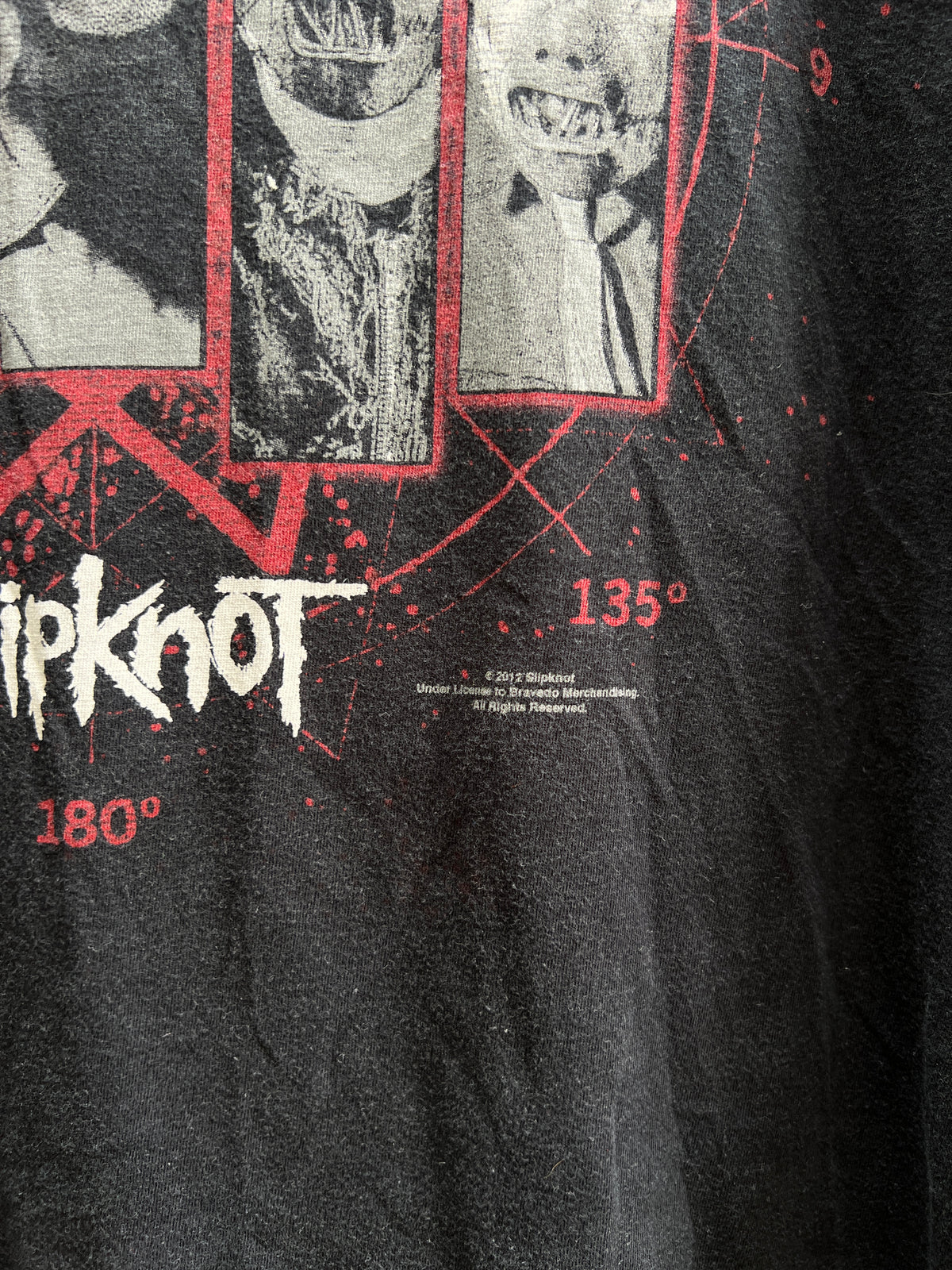 Vintage 2012 Slipknot Paul Gray Tribute Pentagram Graphic T-Shirt