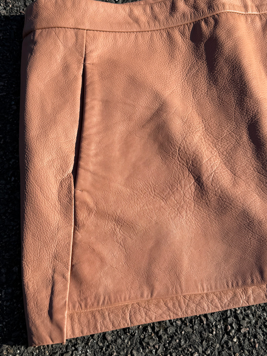 Ganni Angela Leather Skirt