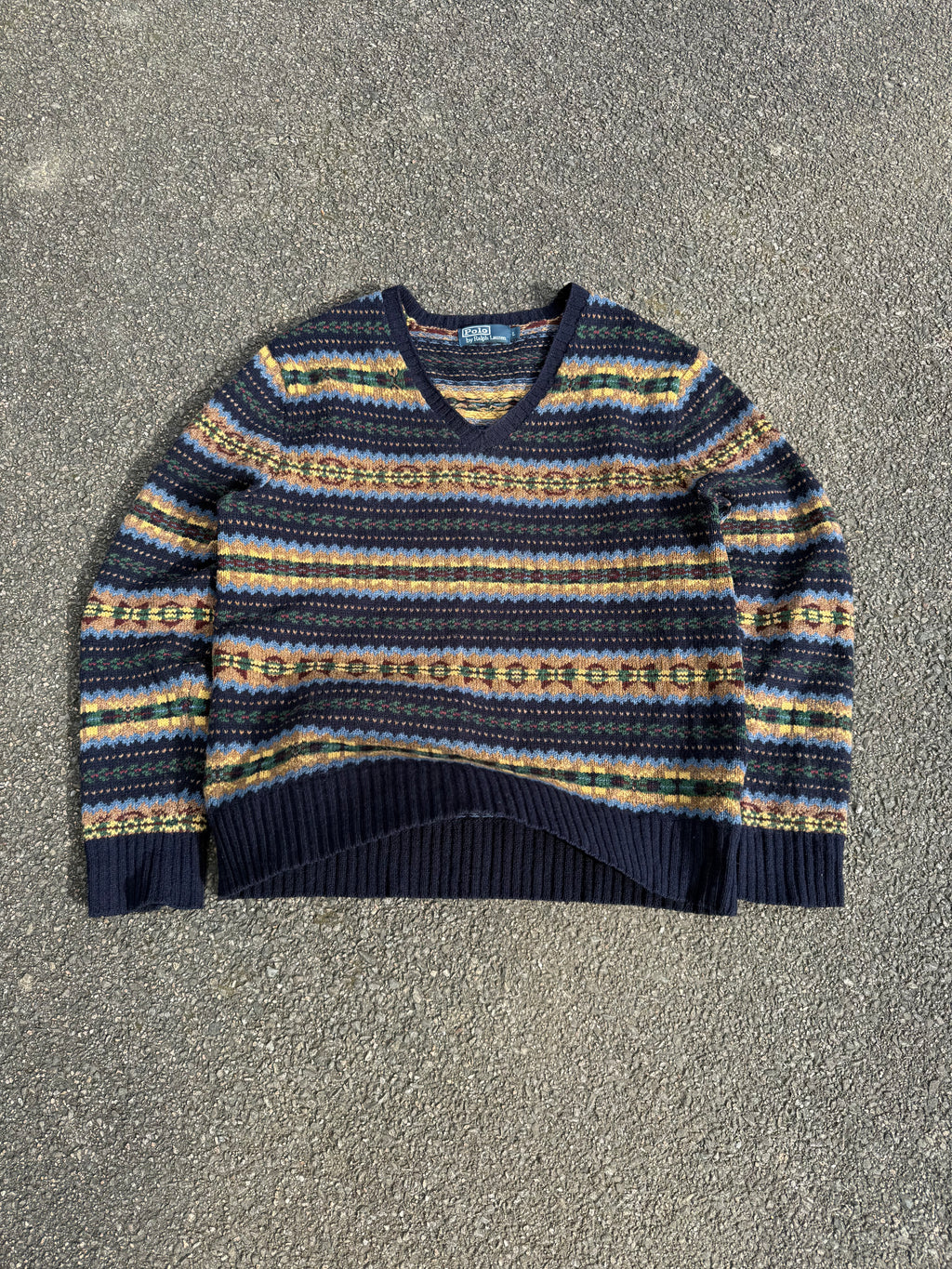 Polo Ralph Lauren Vintage 2000s V-Neck Wool Sweater