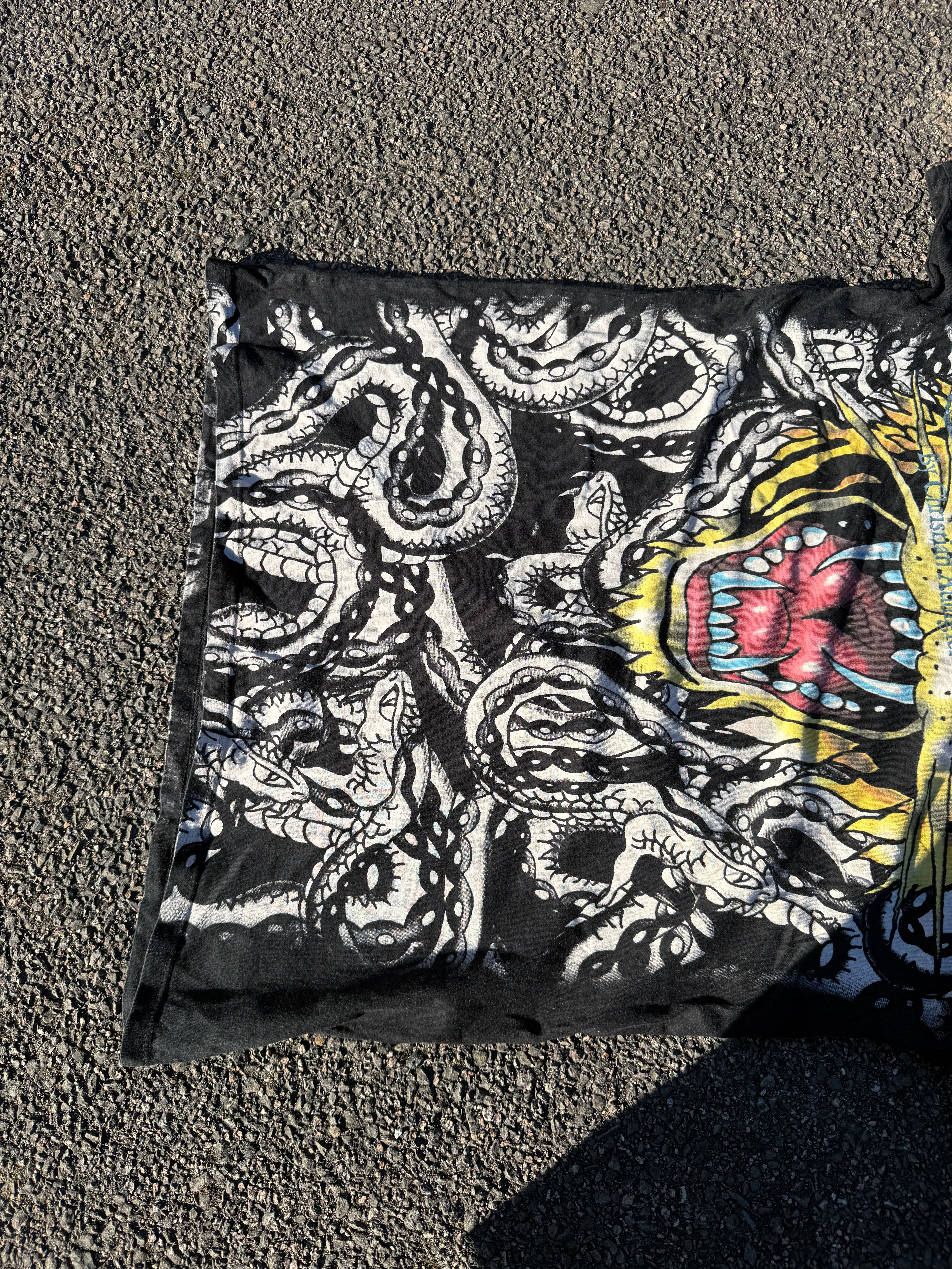 Vintage 2000s Ed Hardy by Christian Audigier Tiger Snake T-shirt