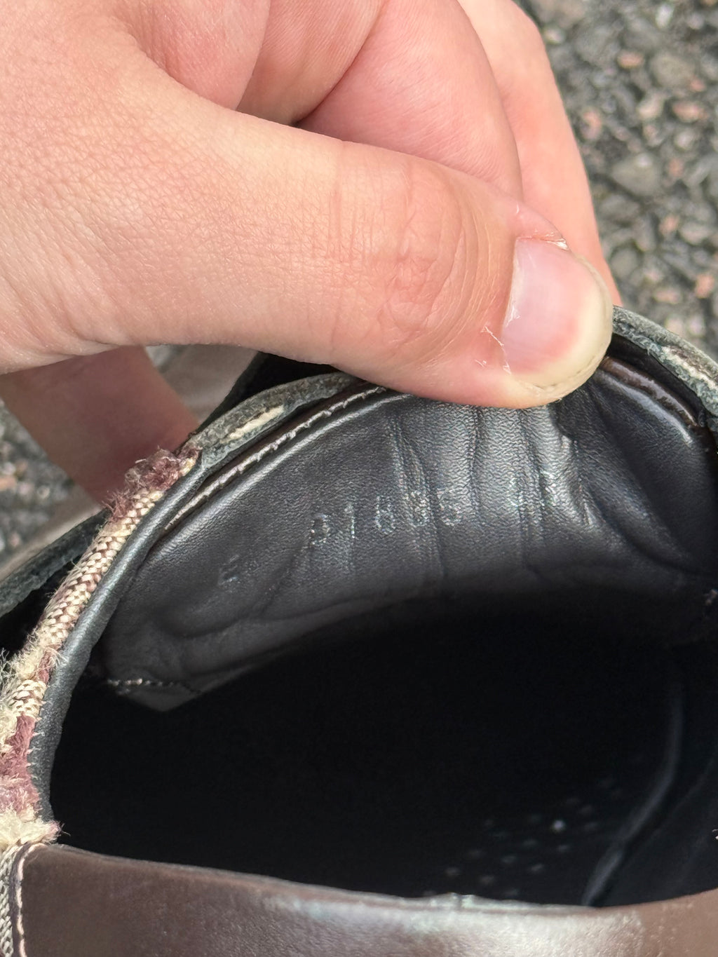 Gucci Vintage 90s Monogram Leather Brown Trainers