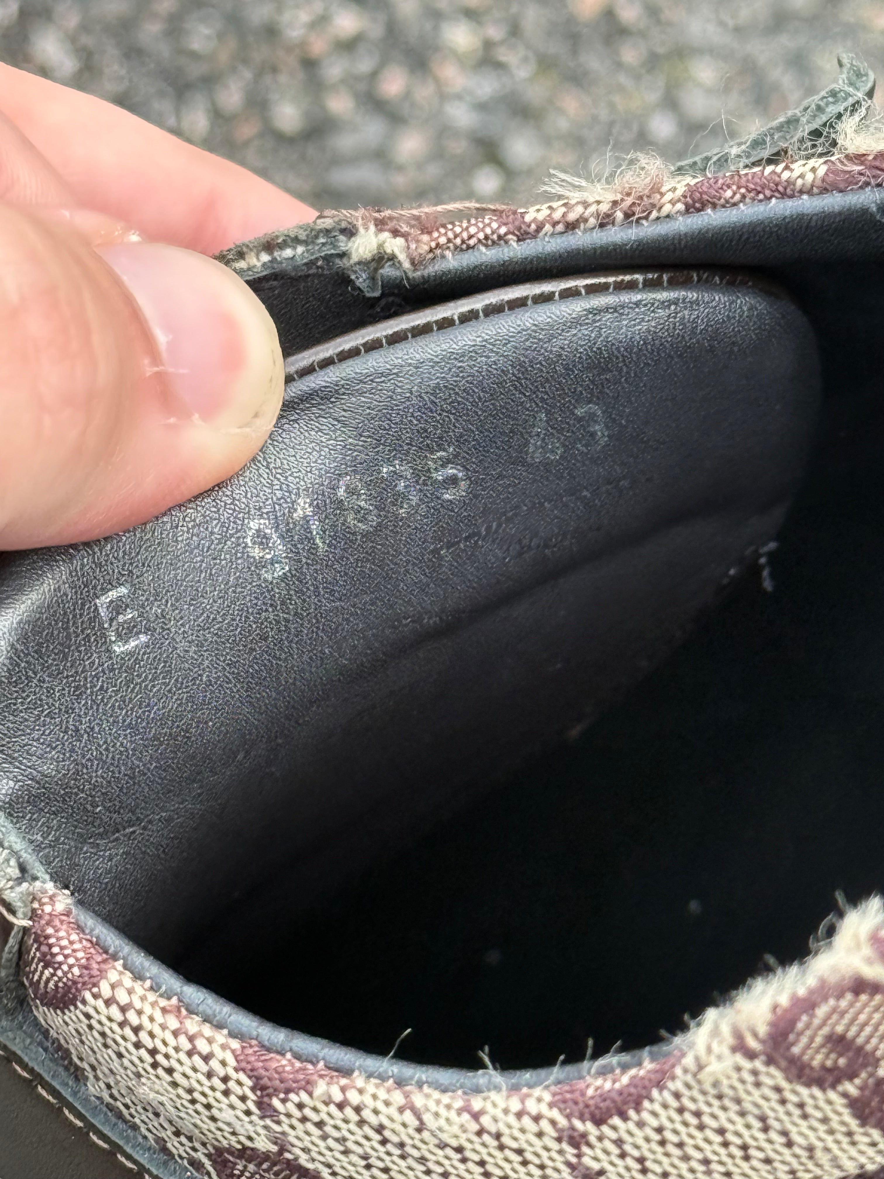 Gucci Vintage 90s Monogram Leather Brown Trainers