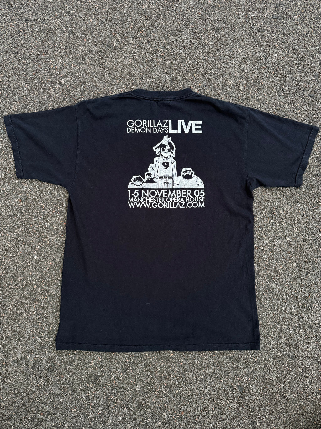 Vintage 2005 Gorillaz Demon Days Live Manchester T-Shirt