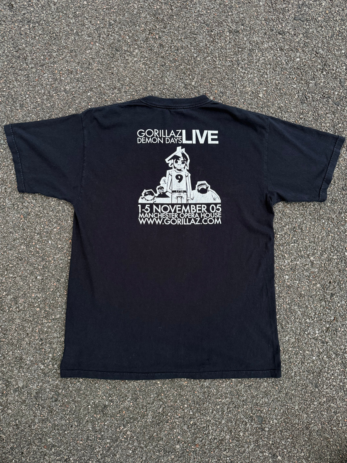 Vintage 2005 Gorillaz Demon Days Live Manchester T-Shirt