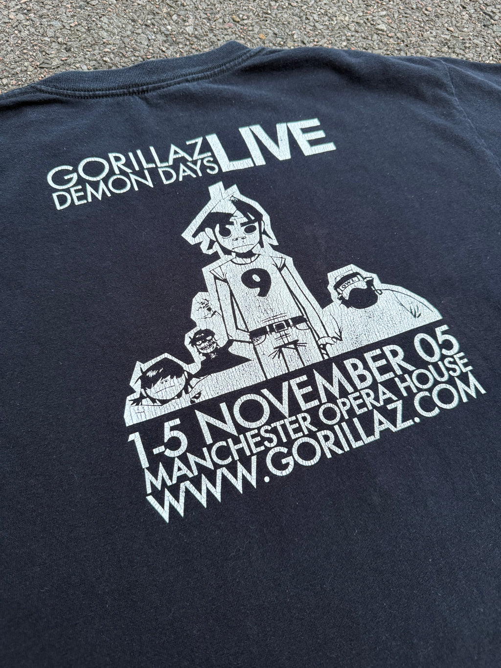Vintage 2005 Gorillaz Demon Days Live Manchester T-Shirt