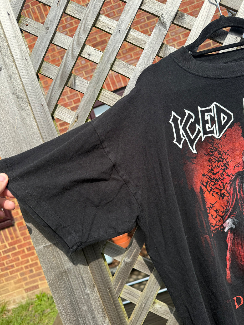 Vintage 2001 Iced Earth Dracula Horror Metal T-Shirt