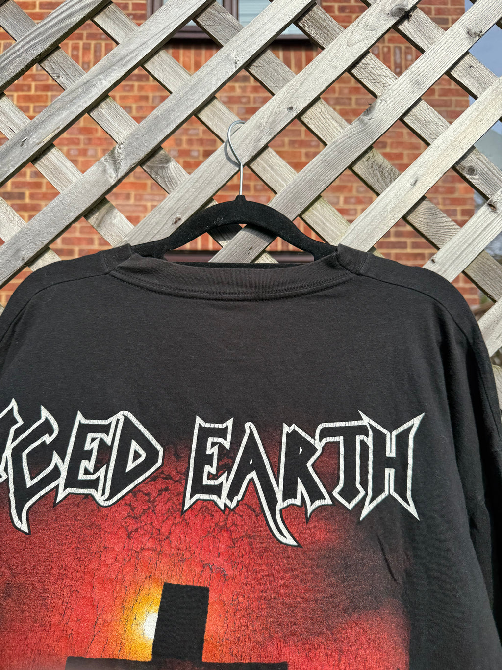 Vintage 2001 Iced Earth Dracula Horror Metal T-Shirt