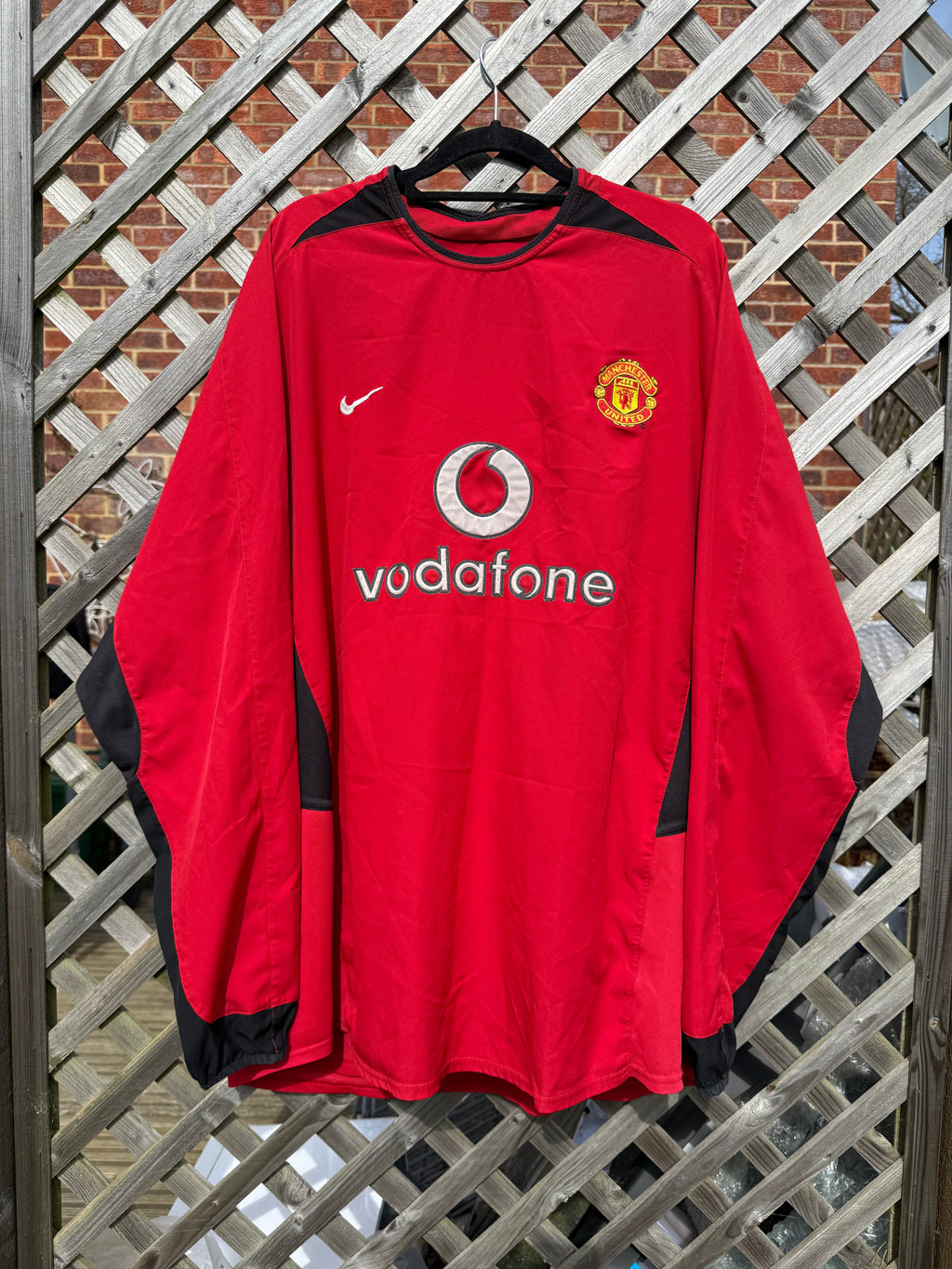 Vintage 2002-2004 Manchester United Nike Home Long Sleeve Jersey