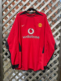Vintage 2002-2004 Manchester United Nike Home Long Sleeve Jersey