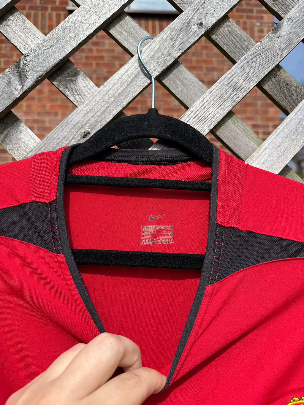 Vintage 2002-2004 Manchester United Nike Home Long Sleeve Jersey