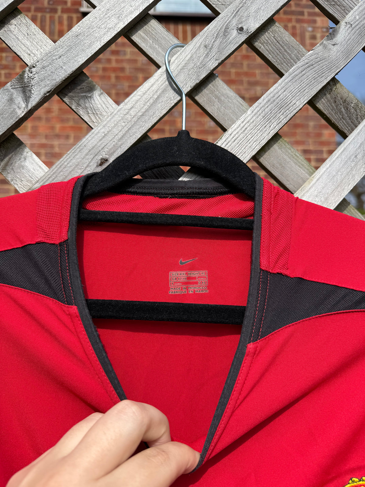 Vintage 2002-2004 Manchester United Nike Home Long Sleeve Jersey