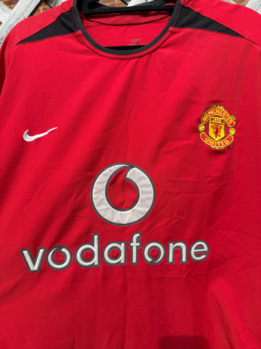 Vintage 2002-2004 Manchester United Nike Home Long Sleeve Jersey