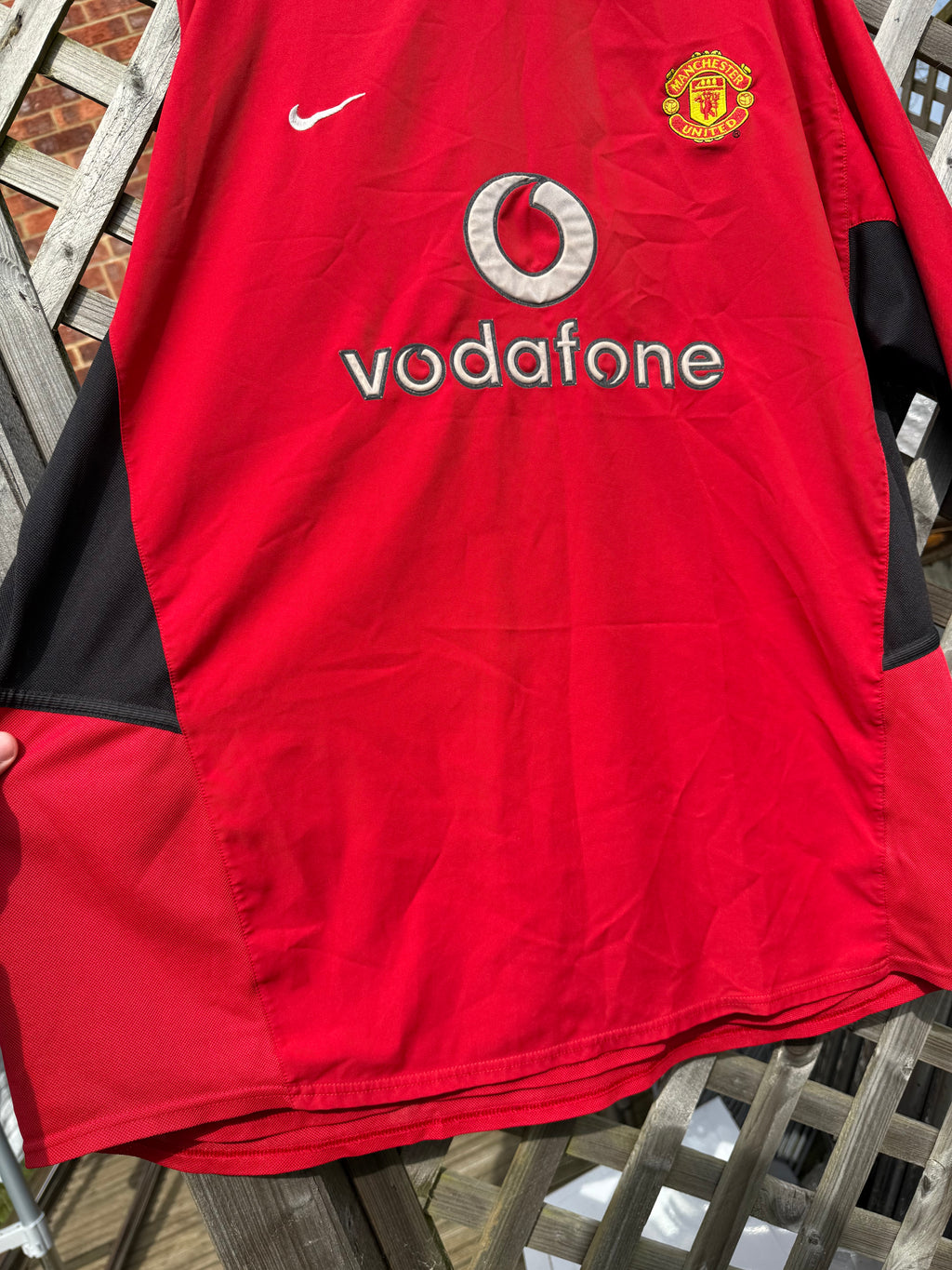 Vintage 2002-2004 Manchester United Nike Home Long Sleeve Jersey
