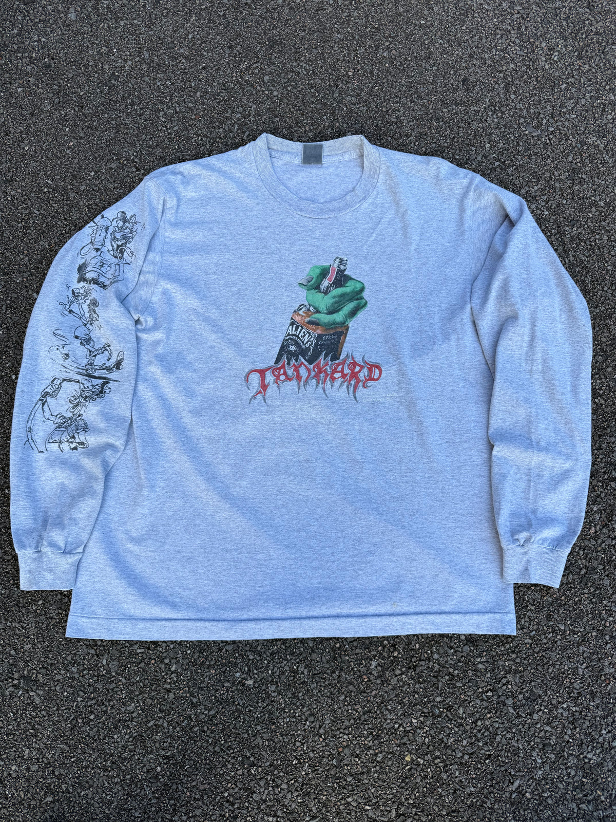 Vintage 1993 Tankard Alien Long Sleeve T-Shirt