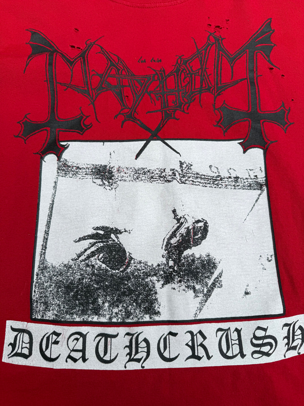 Vintage 2000s Mayhem Deathcrush Black Metal Long Sleeve Shirt