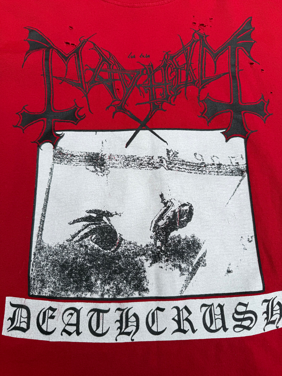 Vintage 2000s Mayhem Deathcrush Black Metal Long Sleeve Shirt