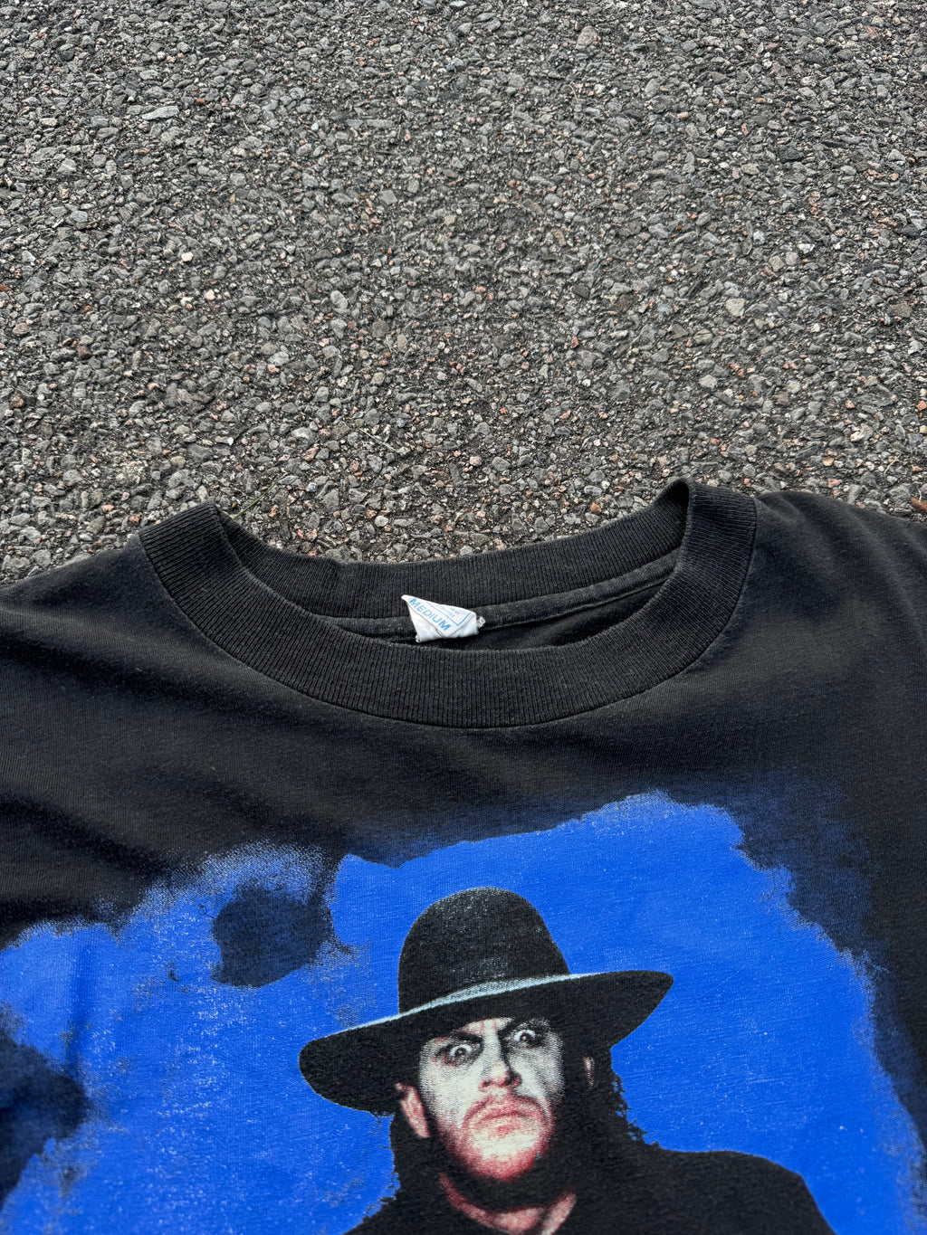 Vintage 1991 WWF The Undertaker European Rampage Tour T-Shirt