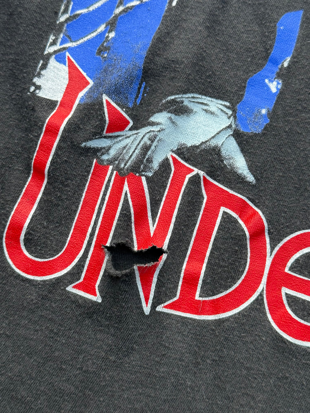 Vintage 1991 WWF The Undertaker European Rampage Tour T-Shirt