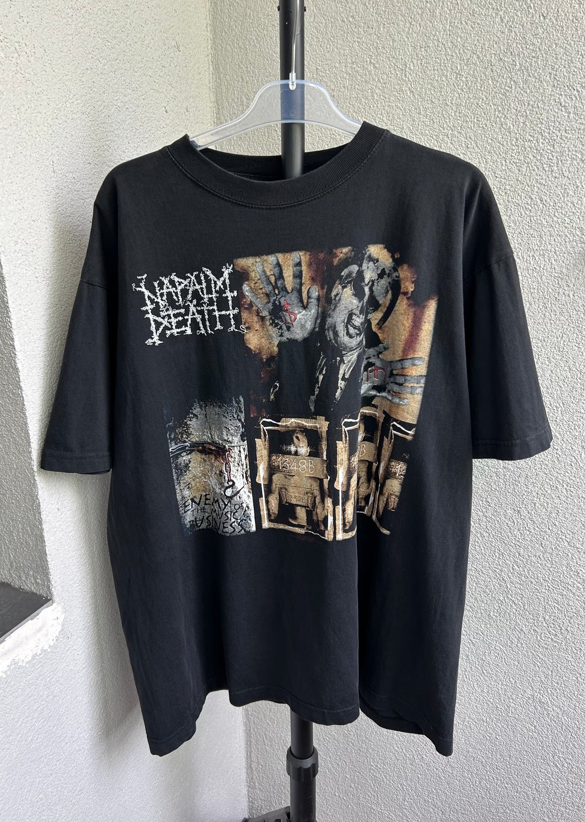 Vintage 2003 Napalm Death Enemy of the Music Business Rock Band T-shirt