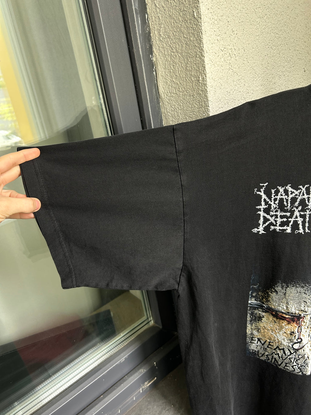 Vintage 2003 Napalm Death Enemy of the Music Business Rock Band T-shirt