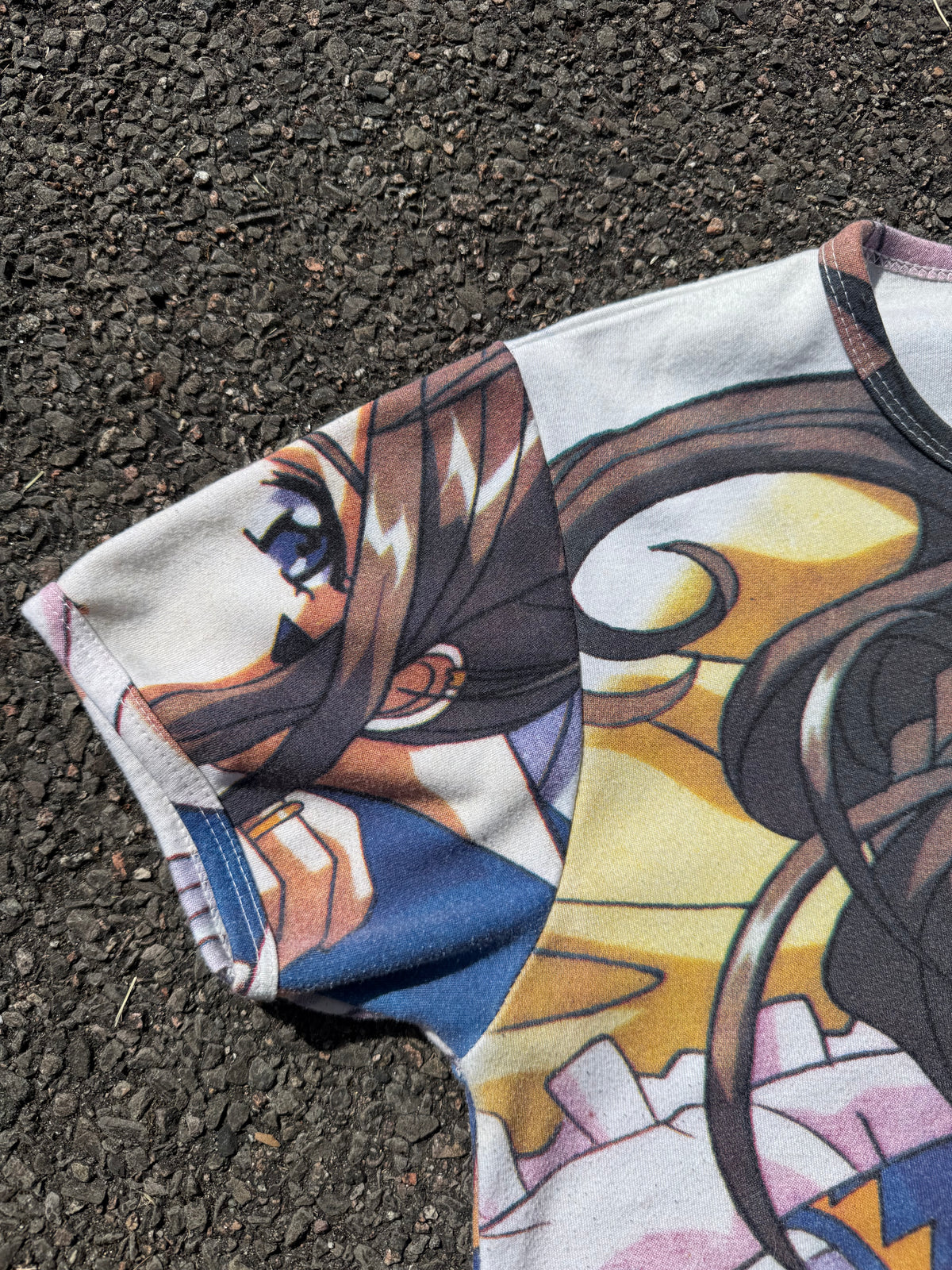 Vintage 90s Oh My Goddess Belldandy Anime Work All Over Print T-Shirt