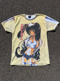 Vintage 90s Boom Anime Girl Graphic All Over Print T-Shirt