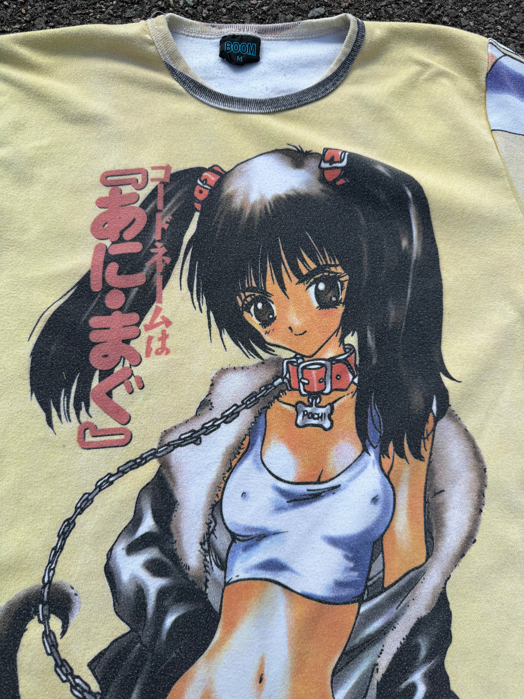 Vintage 90s Boom Anime Girl Graphic All Over Print T-Shirt