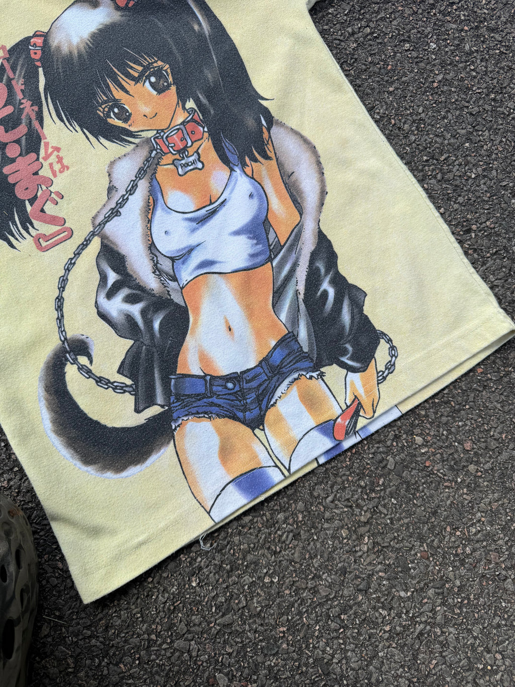 Vintage 90s Boom Anime Girl Graphic All Over Print T-Shirt