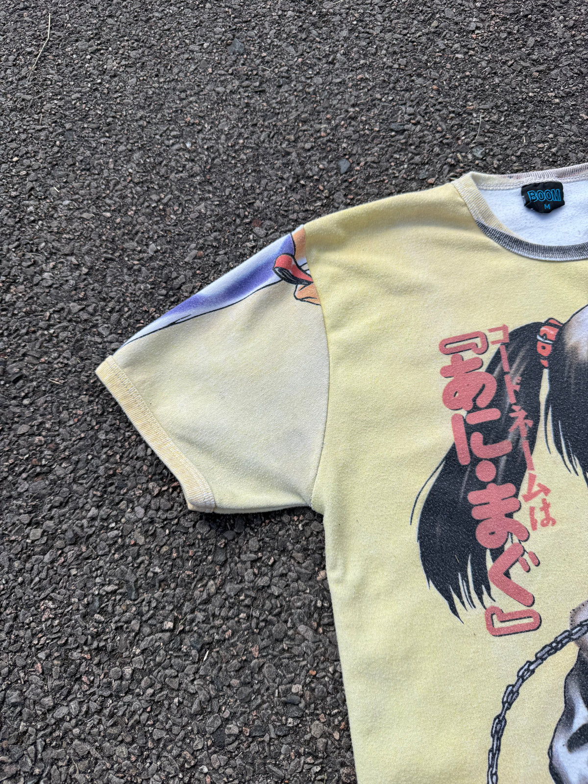 Vintage 90s Boom Anime Girl Graphic All Over Print T-Shirt