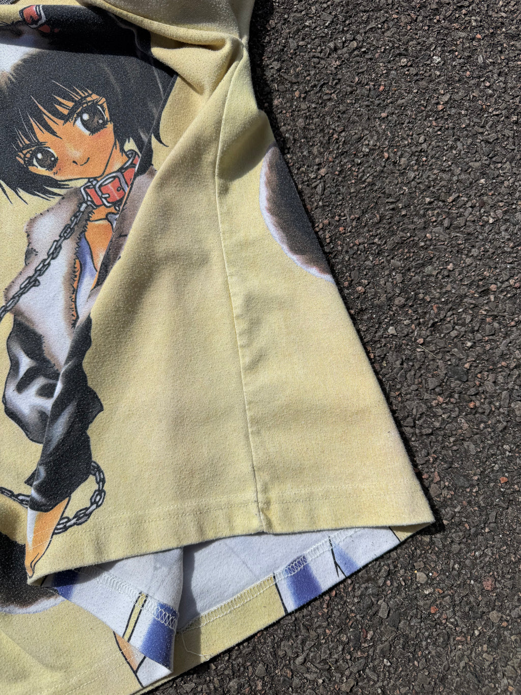 Vintage 90s Boom Anime Girl Graphic All Over Print T-Shirt