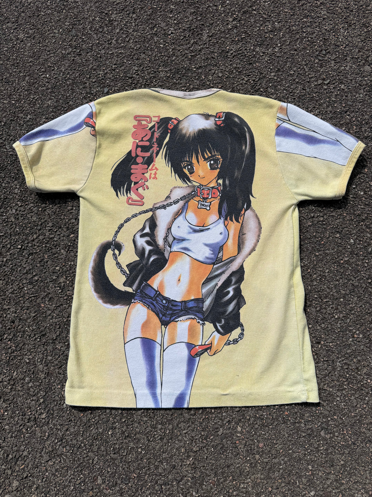 Vintage 90s Boom Anime Girl Graphic All Over Print T-Shirt