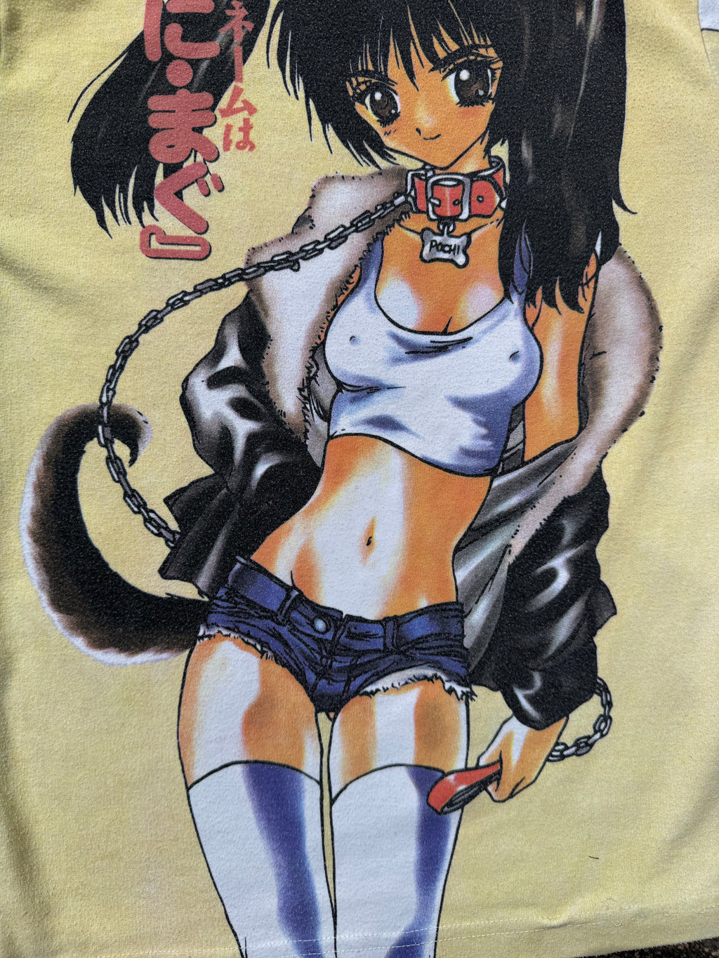 Vintage 90s Boom Anime Girl Graphic All Over Print T-Shirt
