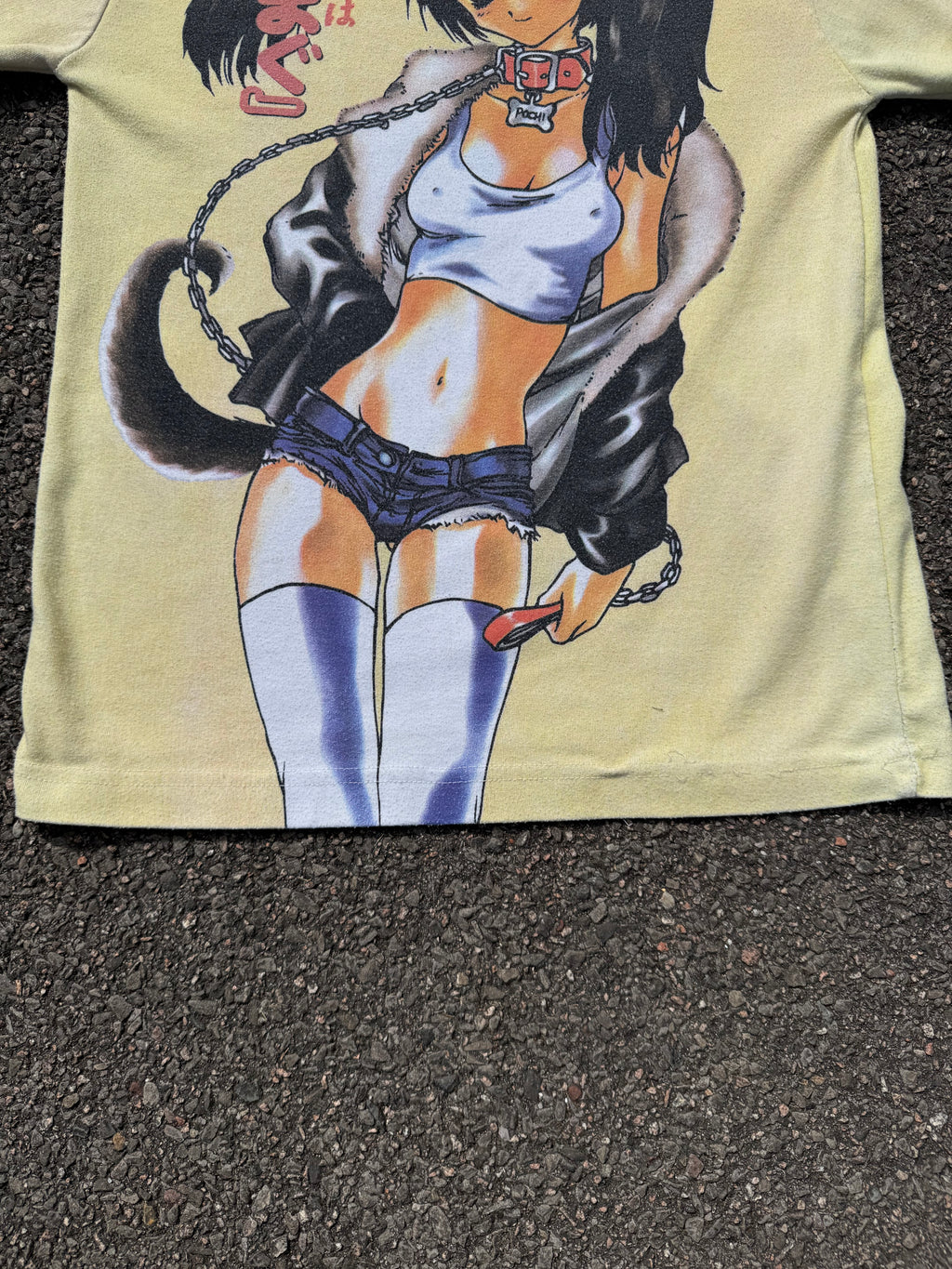 Vintage 90s Boom Anime Girl Graphic All Over Print T-Shirt