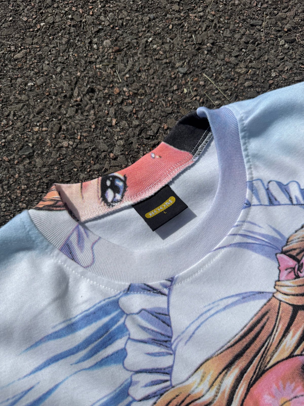 Vintage 90s Anime Boom Girl All Over Print T-Shirt