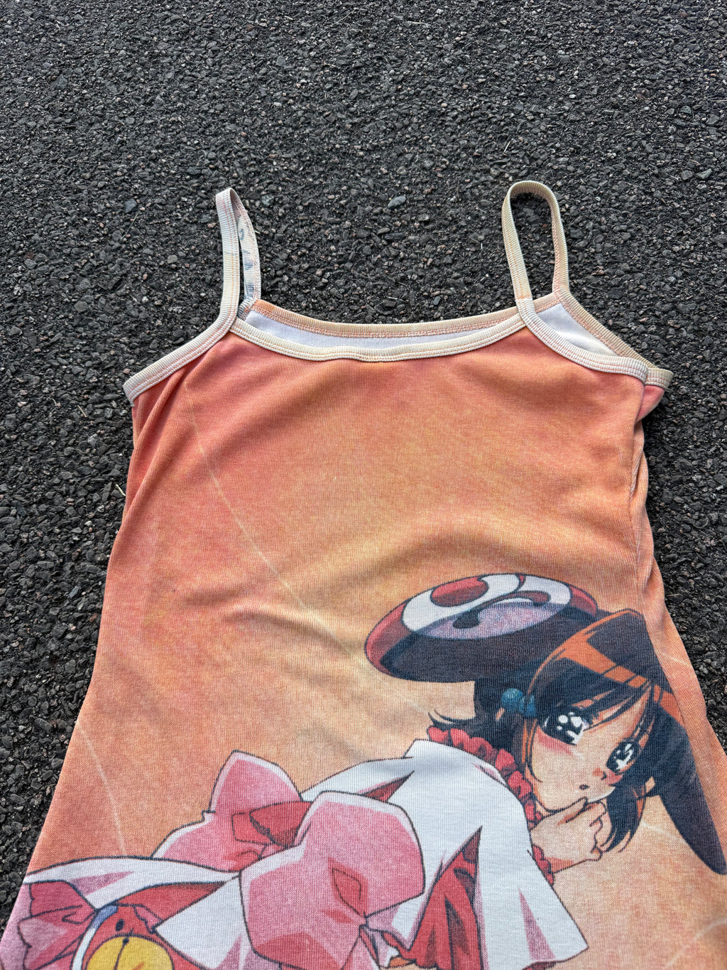 Vintage 90s Boom Anime Girl All Over Print Mini Cami Dress