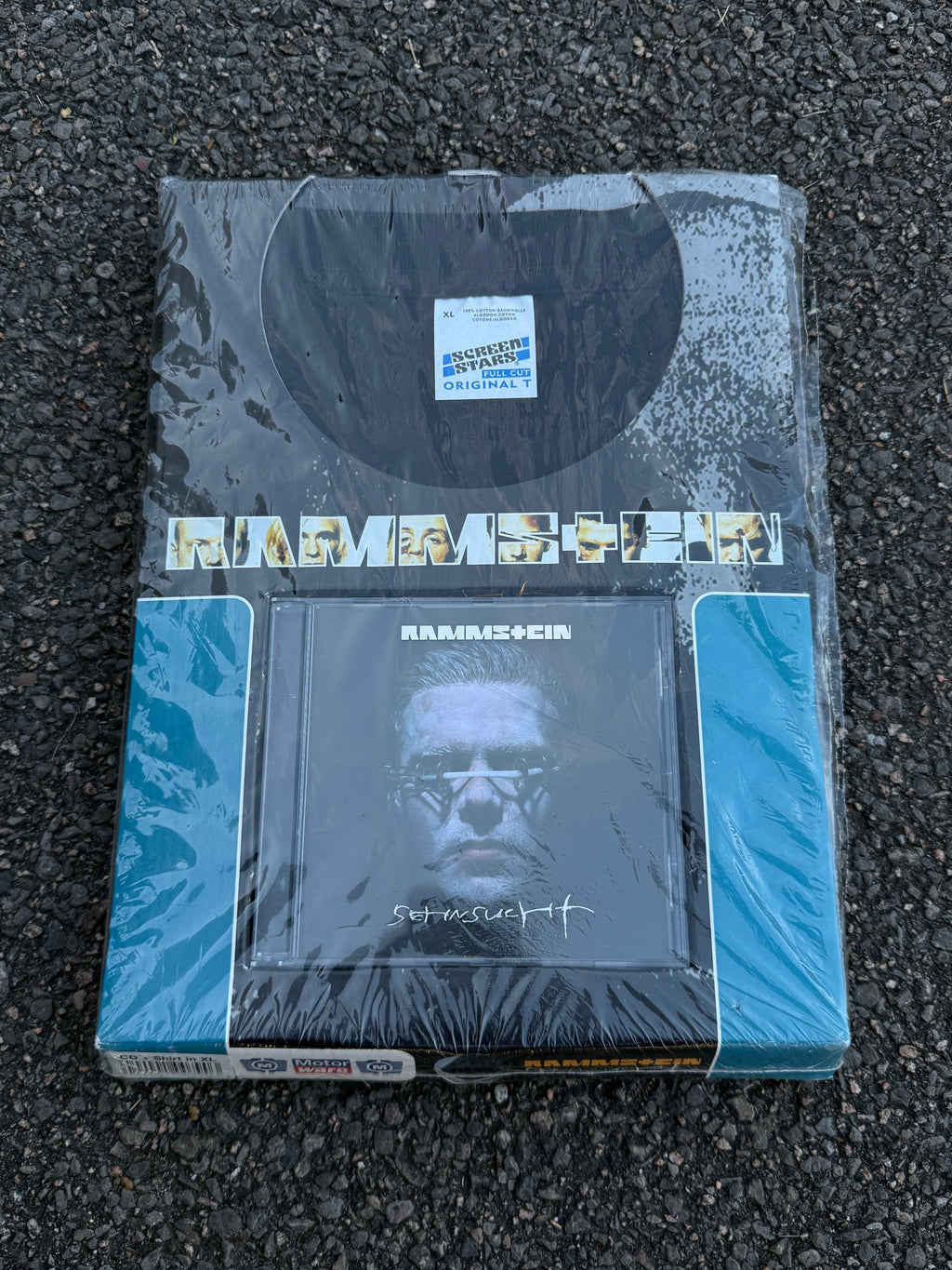 Vintage 1997 Rammstein Sehnsucht Rock Band T-Shirt + CD Box Deadstock