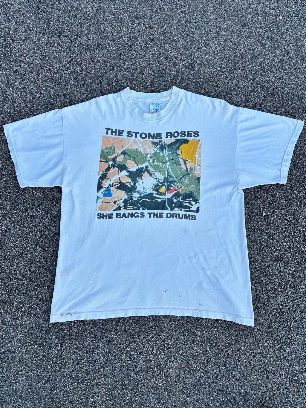 Vintage 1989 The Stone Roses She Bangs The Drums Band T-Shirt