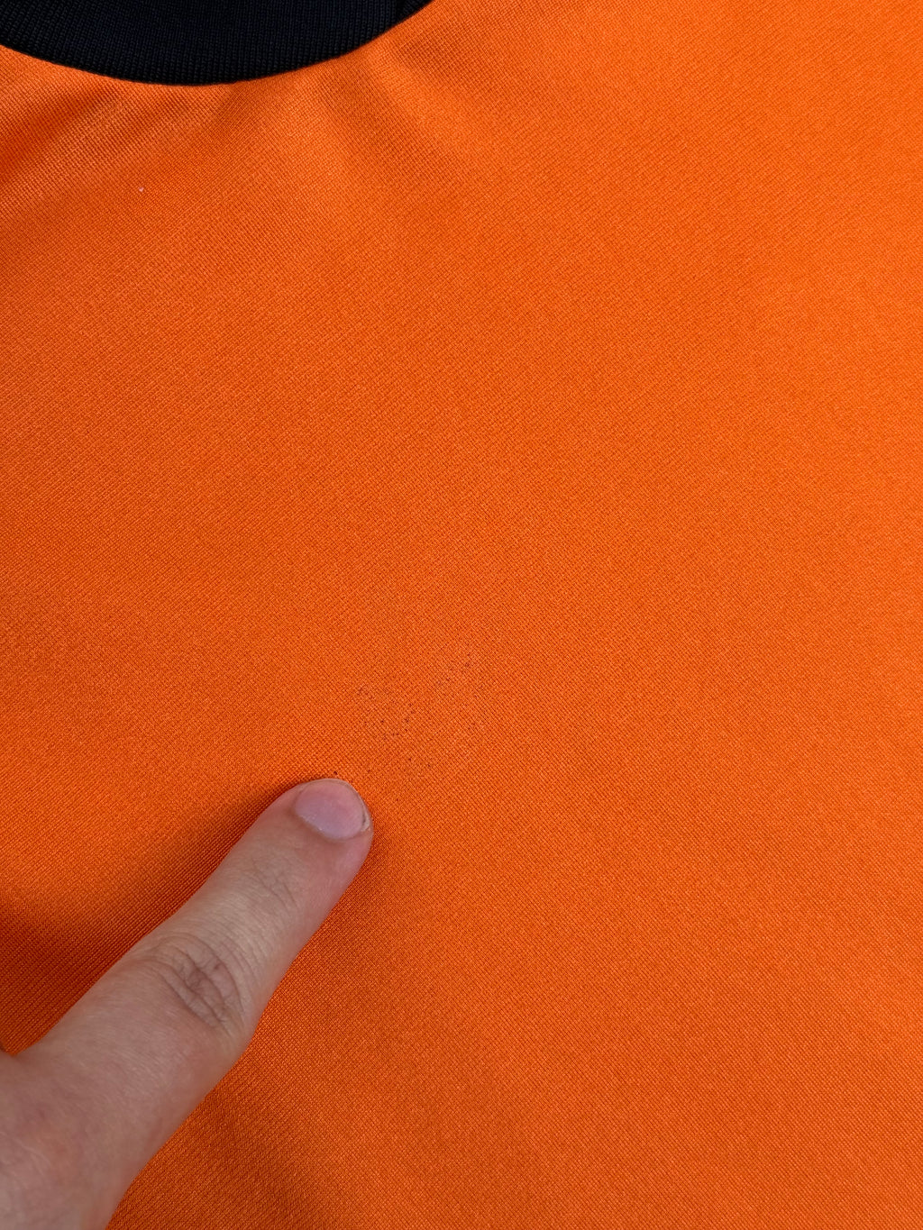 Vintage 70s Adidas Ventex Orange Black Long Sleeve Jersey Shirt