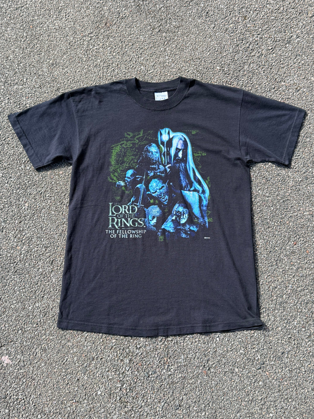 Vintage 2001 The Lord of the Rings Fellowship of the Ring Saruman Movie T-Shirt