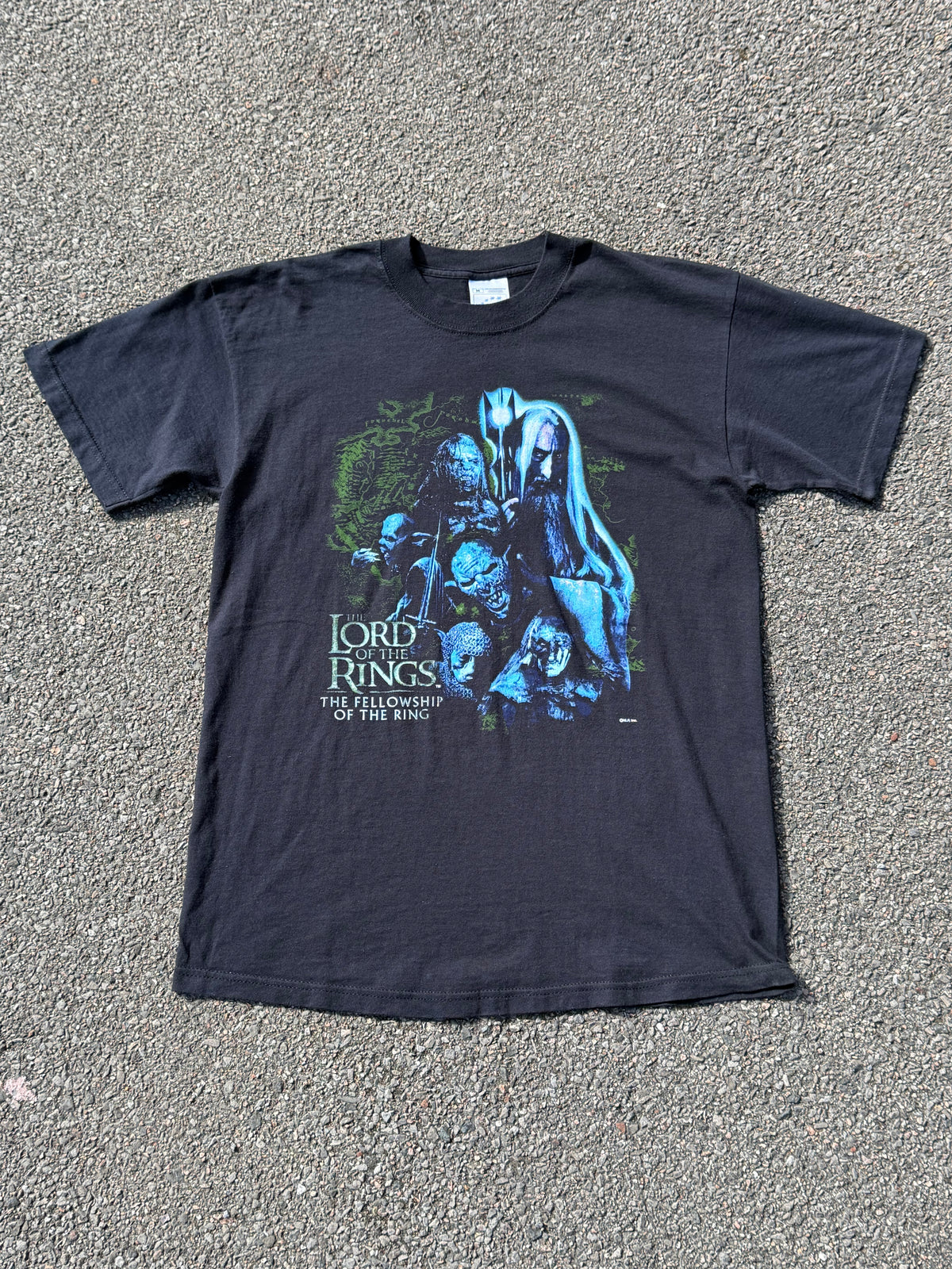 Vintage 2001 The Lord of the Rings Fellowship of the Ring Saruman Movie T-Shirt
