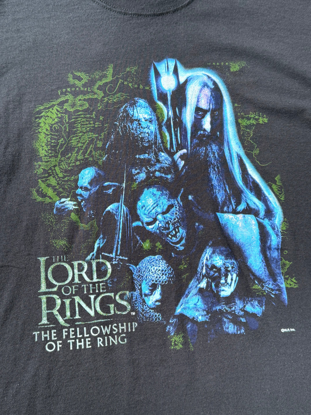 Vintage 2001 The Lord of the Rings Fellowship of the Ring Saruman Movie T-Shirt