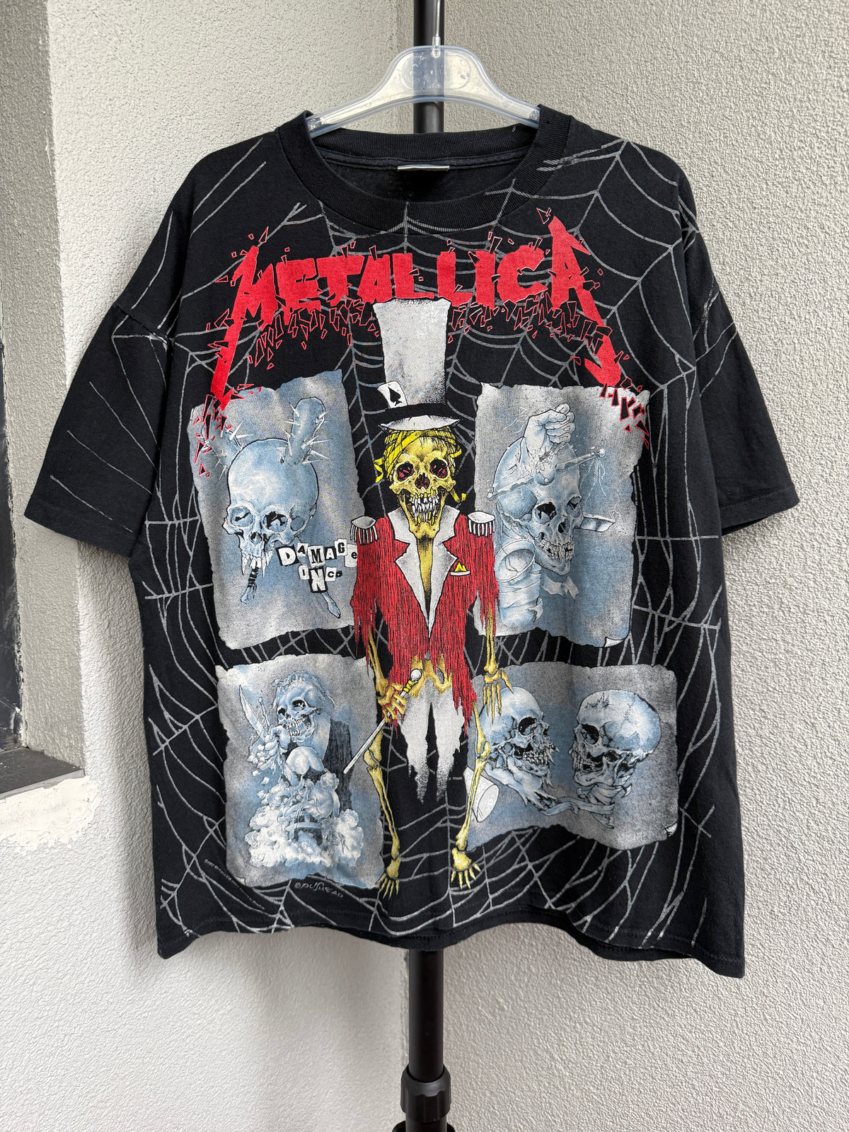 Vintage 1992 Metallica Ringmaster Damage Inc Rock Band AOP T-shirt
