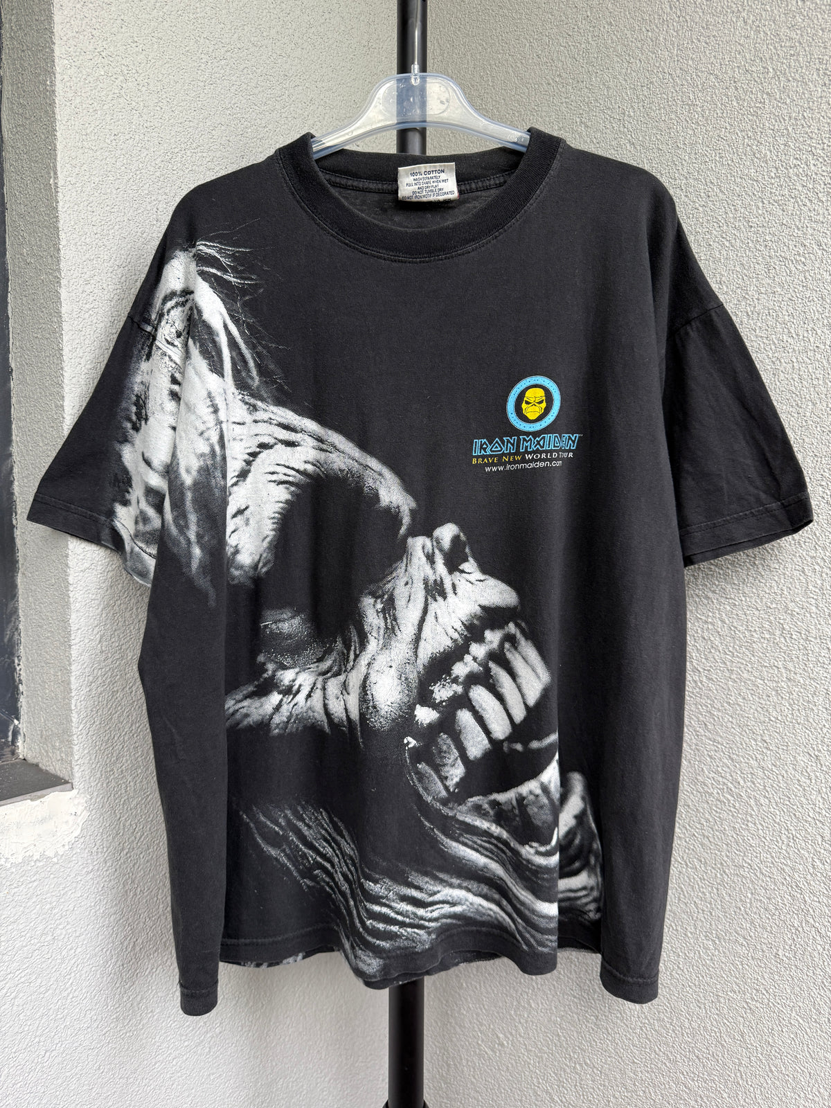 Vintage 2000 Iron Maiden Brave New World All Over Print Band T-shirt