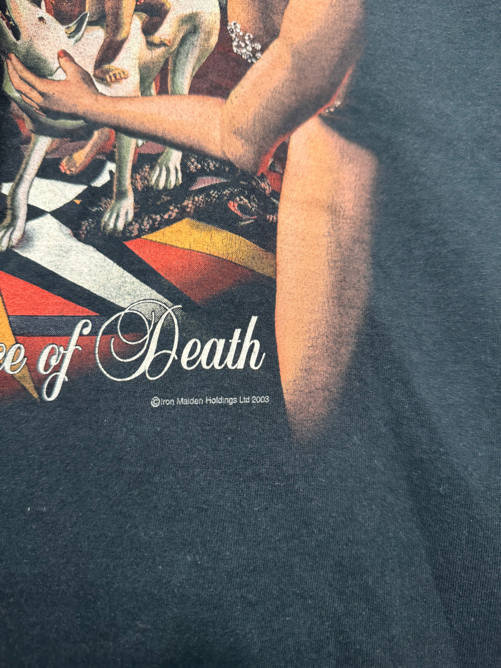 Vintage 2003 Iron Maiden Dance Of Death World Tour Rock Band T-Shirt