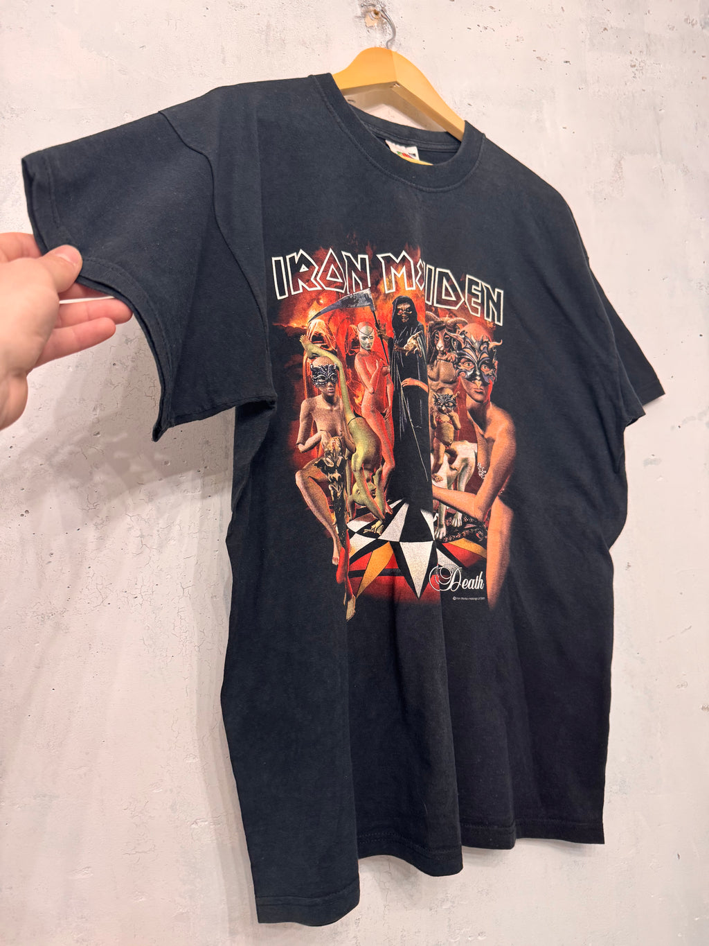 Vintage 2003 Iron Maiden Dance Of Death World Tour Rock Band T-Shirt