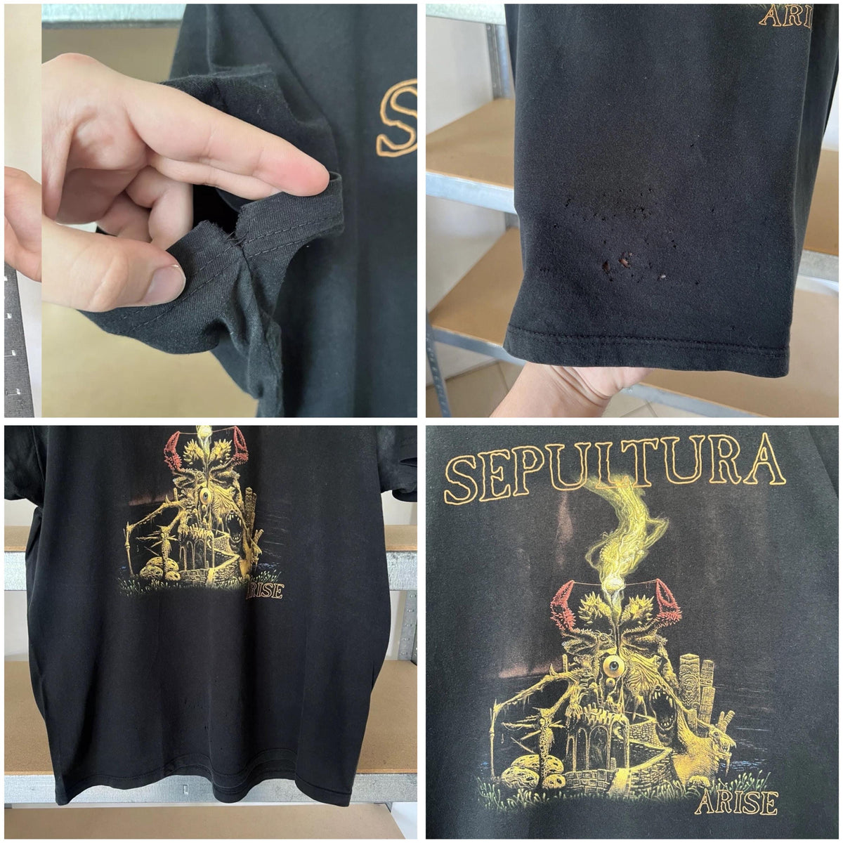 Vintage 90s Sepultura Arise Metal Album Graphic T-Shirt