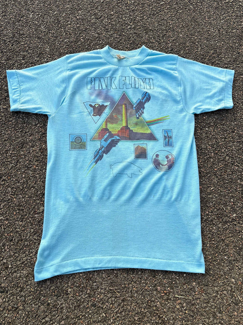 Vintage 1977 Pink Floyd Animals Rock Band Graphic T-Shirt