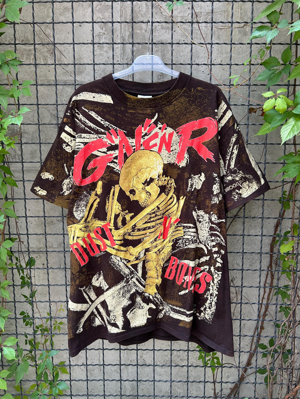 Vintage 1992 Guns N Roses Dust N Bones Rock Band All Over Print T-shirt