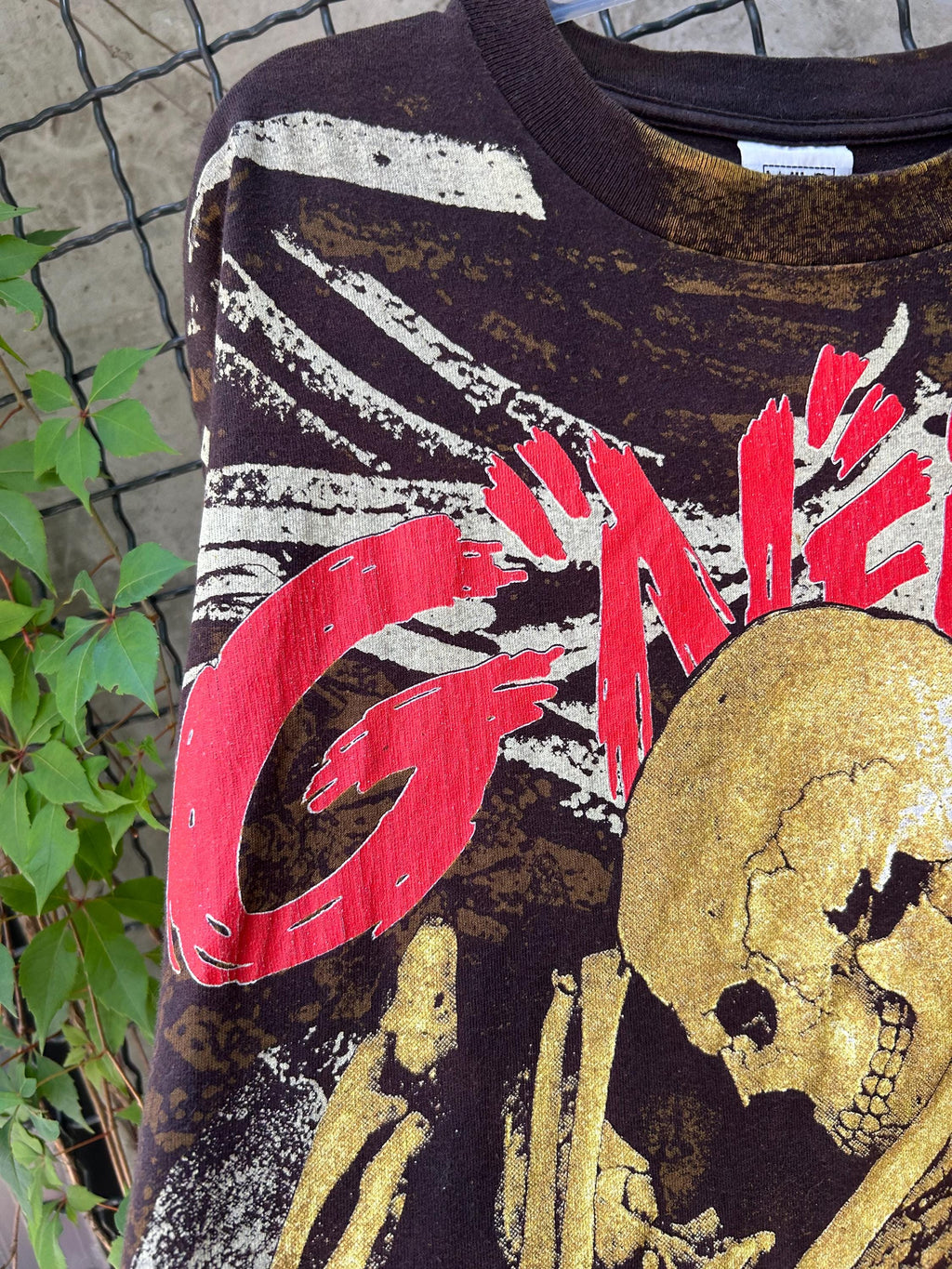 Vintage 1992 Guns N Roses Dust N Bones Rock Band All Over Print T-shirt